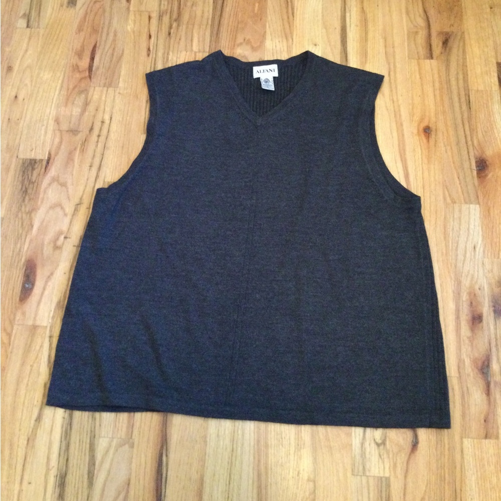 Alfani Dark Gray Sweater Vest